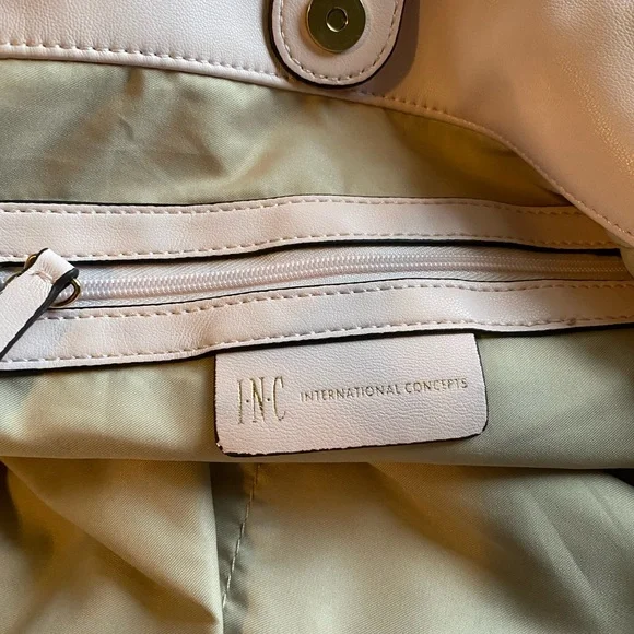 INC Ultra soft faux leather powder pink purse. - Picture 5 of 6